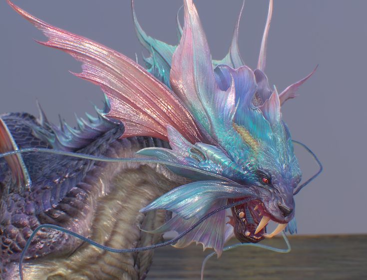 a close up of a dragon with its mouth open