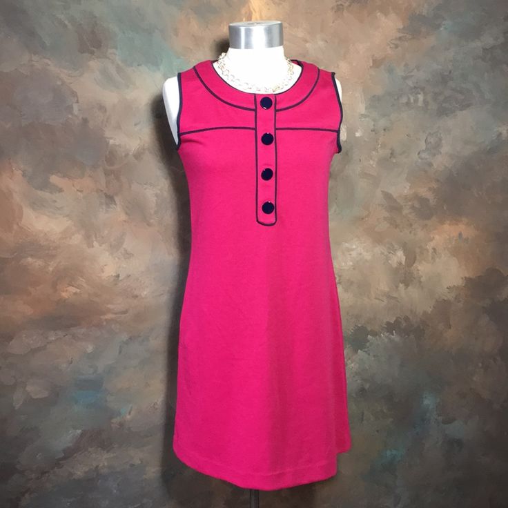 Nwt- Cute Summer Dress. Retro Stretch Sleeveless Mini Dress, Casual Fitted Sleeveless Lined Dress, Mod Sleeveless Lined Dress, Fitted Sleeveless Mod Dress, Spring Sleeveless Mod Dress, Fitted Mod Sleeveless Summer Dress, Mod Fitted Sleeveless Summer Dress, Pink A-line Sleeveless Lined Dress, Mod Style Fitted Sleeveless Summer Dress