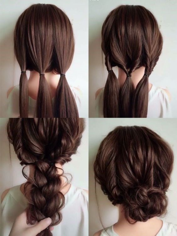 Easy Wedding Hairstyles, Diy Wedding Hair, Easy Wedding, Simple Wedding Hairstyles, Long Hair Wedding Styles, Peinados Fáciles Para Cabello Corto, Work Hairstyles, Penteado Cabelo Curto, Wedding Hairstyles For Long Hair