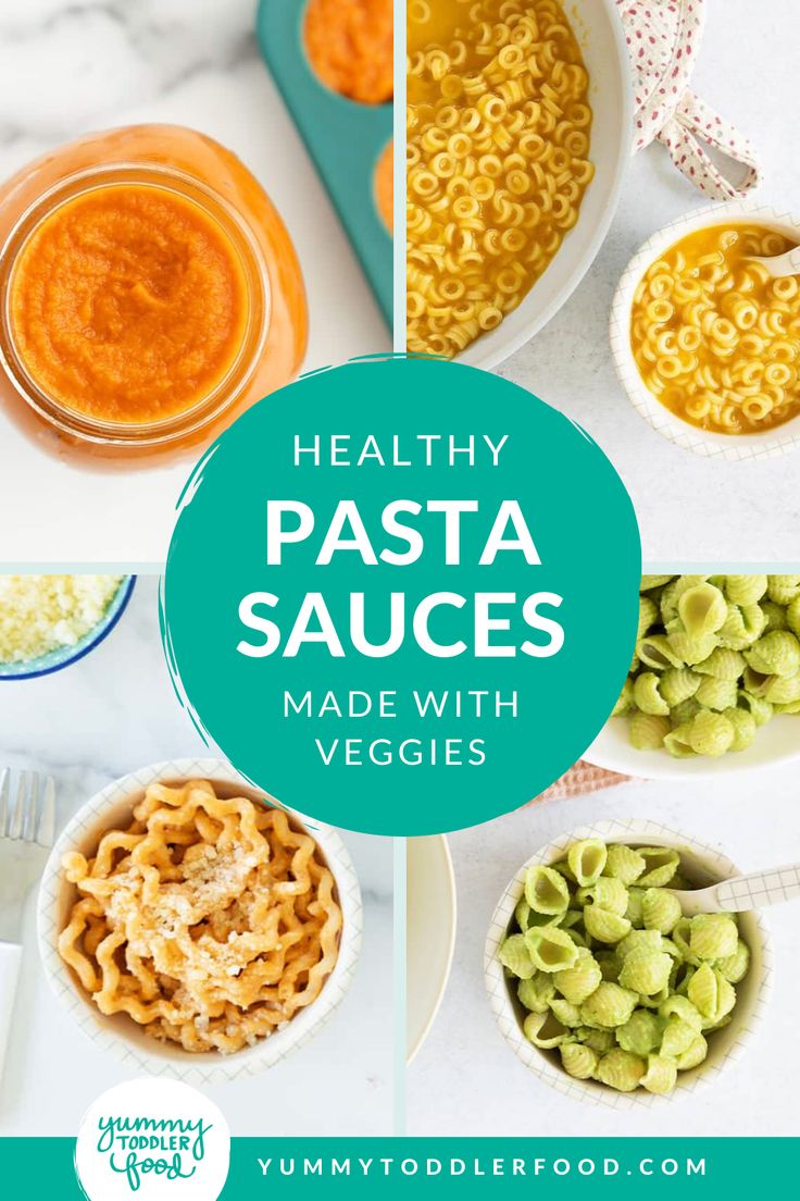 Pastas with Different Sauces. With Text Reading: The Best Vegetable Pasta Sauces to Make for Kids. Blw Bolognese, Easy Veggie Pasta Sauce, Veggie Sauce For Toddlers, Blw Pasta Sauce, Toddler Veggie Pasta Sauce, Healthy Pasta Recipes For Kids, Veggie Sauce Pasta, Baby Pasta Sauce Recipes, Veggie Packed Pasta Sauce