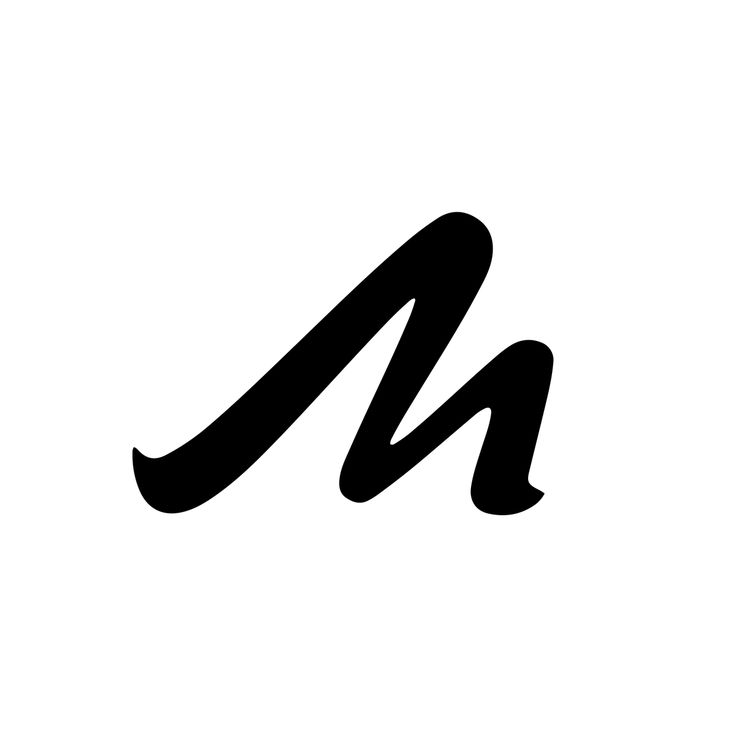 the letter m is made up of black letters