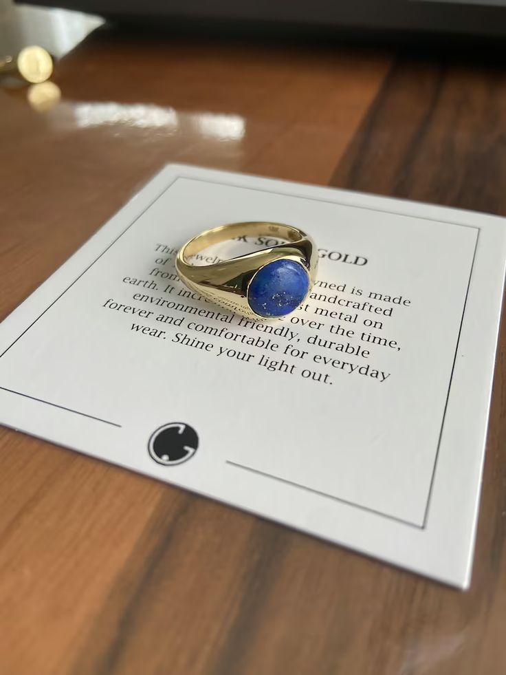 14K Solid Gold Lapis Ring Lapis Lazuli Ring Blue Stone Pinky - Etsy Turkey Gold 14k Opal Ring As Gift, 14k Gold Opal Ring For Gift, Oval Blue Signet Ring In 14k Gold, Blue 14k Gold Ring Stamped 14k, Oval Sapphire Signet Ring In 14k Gold, Blue Birthstone Ring Stamped 14k As Gift, Gemstone Signet Ring With Round Band As A Gift, Blue 14k Gold Signet Ring With Gemstone, Blue Oval Signet Ring Stamped 14k