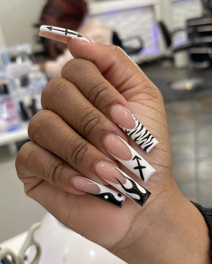 Ambre Nails, Zebra Nails, Drip Nails, Galaxy Nails, Work Nails, Exotic Nails, Long Square Acrylic Nails, Instagram Nails, Acrylic Nails Coffin Short