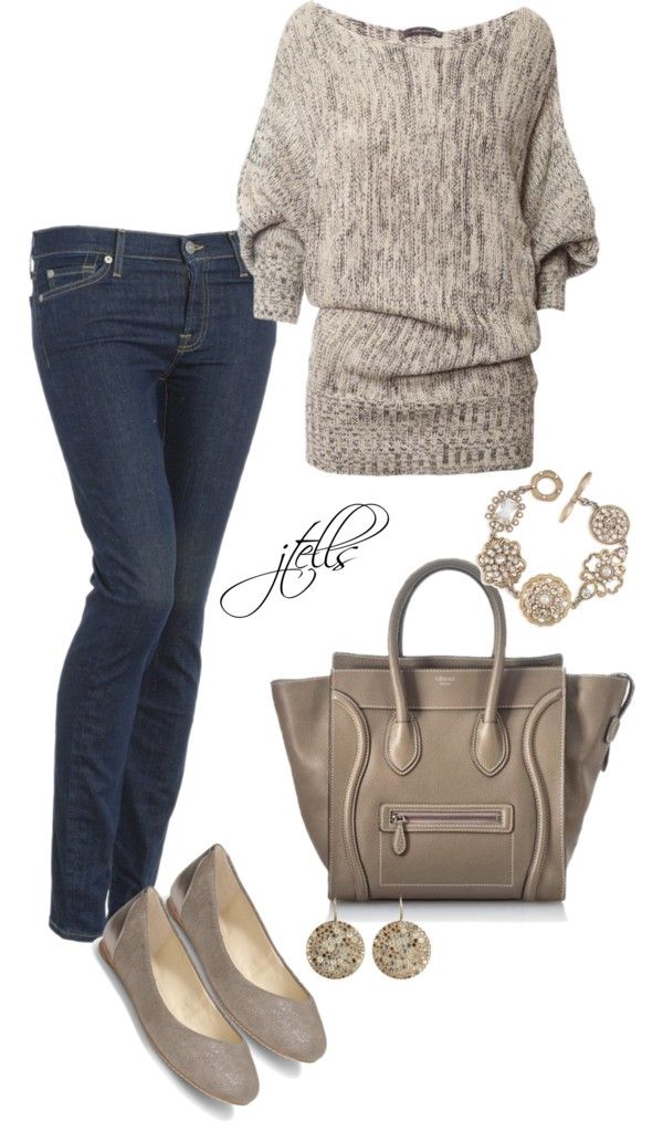 Mode Tips, Outfit Jeans, 가을 패션, Stitch Fix Style, Elegant Outfit, Outfit Set, My Dream Closet, Polyvore Outfits, Fall Winter Outfits