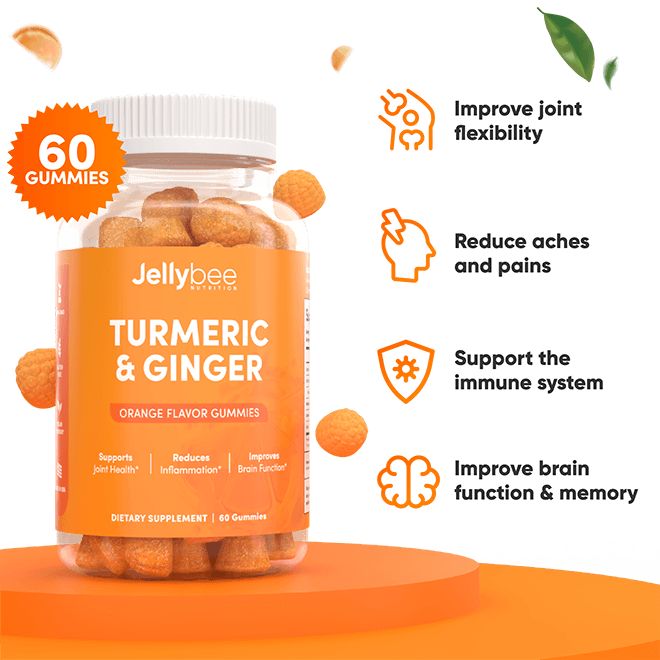 Turmeric & Ginger Gummies – TheJellyBee Ginger Gummies, Strengthen Immune System, Ads Creative Advertising Ideas, Creative Advertising Design, Improve Brain Function, Publicidad Creativa, Improve Memory, Digestion Problems, Creative Ads