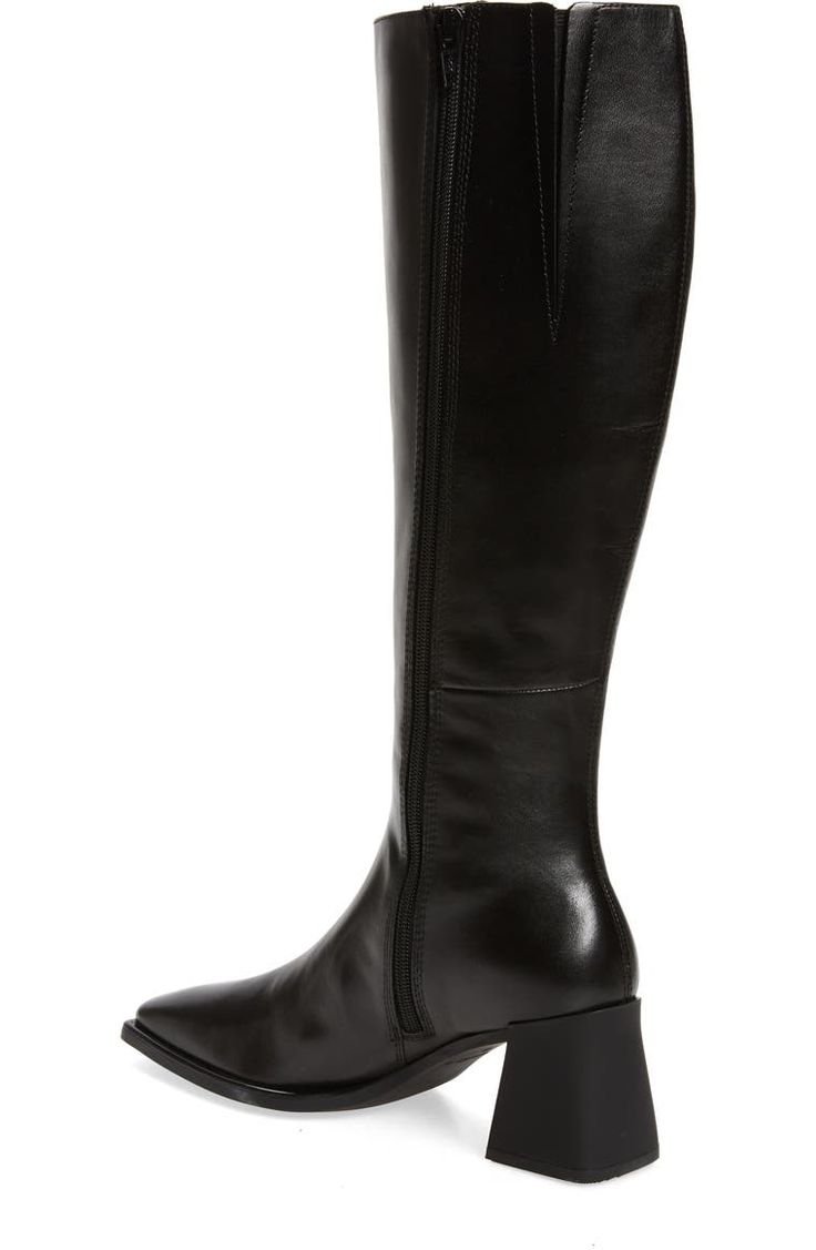 Vagabond Shoemakers Hedda Knee High Boot (Women) | Nordstrom Leather Knee-high Boots For Fall, Medium Width Leather Knee-high Boots, Tall Leather Mid-calf Boots With Medium Width, Leather Mid-calf Boots With Medium Width, Leather Tall Mid-calf Boots For Winter, Leather Mid-calf Boots Medium Width Tall, Tall Leather Mid-calf Boots For Winter, Leather Mid-calf Boots For Winter, Winter Leather Mid-calf Tall Boots