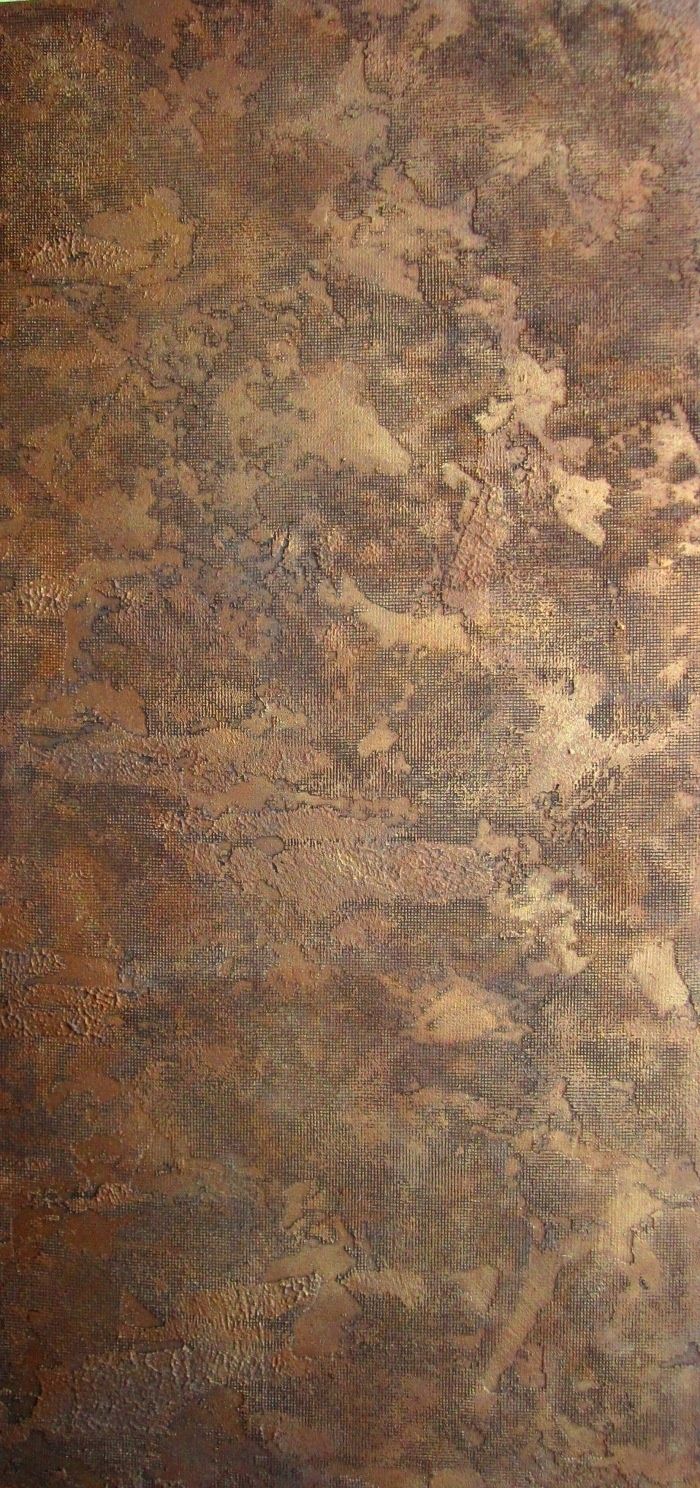 an abstract painting with brown and tan colors