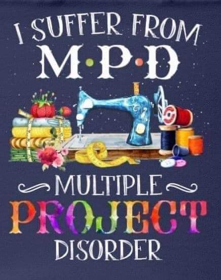 i suffer from mpd multiple project disorder t - shirt with sewing machine on it