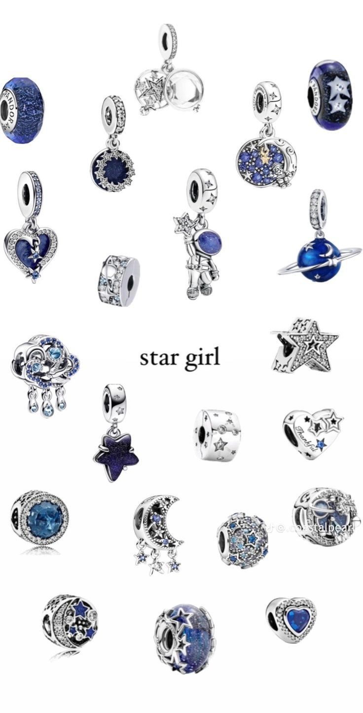 Pandora Star, Pandora Bracelet Charms Ideas, Pandora Bracelet Designs, Pandora Jewelry Charms, Bracelet Pandora, Jewelry Accessories Ideas, Bracelet Charms, Pandora Bracelet Charms, Jewelry Essentials