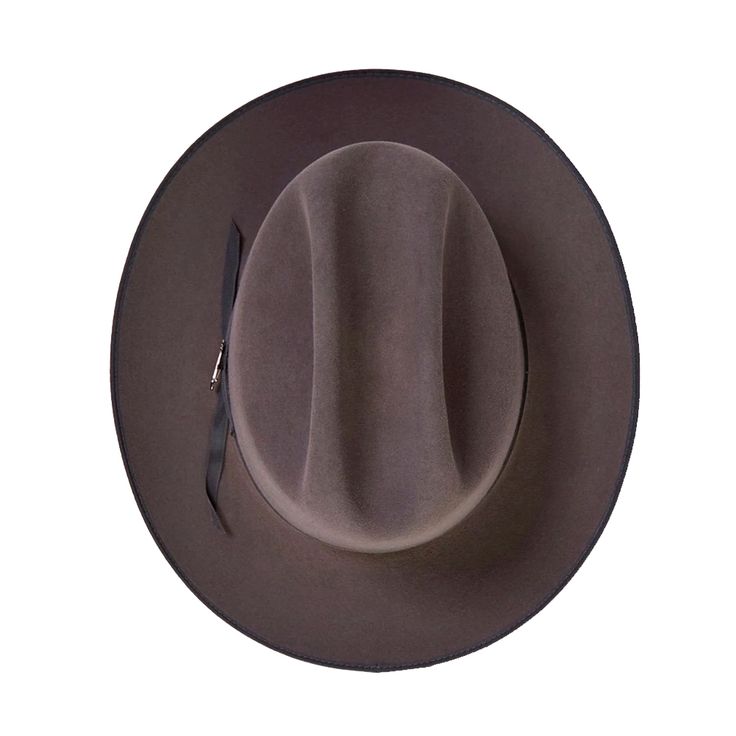 Handmade in Garland, Texas; 6X Quality Felt; Cattleman Crown; Grosgrain Hatband; Stetson Hat Pin; Leather Sweatband; Satin Liner; Bound Edge; Brim: 2 3/4"; Crown: 4 1/4" Classic Brown Hat Bands For Kentucky Derby, Brown Curved Brim Hat Bands For Kentucky Derby, Western Brown Boater Hat With Flat Crown, Rigid Flat Brim Hat For Country Events, Classic Flat Crown Hat Bands For Western-themed Events, Classic Flat Crown Hat Bands For Western Events, Western Boater Hat With Curved Brim In Fur Felt, Western Style Brimmed Panama Hat In Fur Felt, Western Style Brimmed Fur Felt Panama Hat