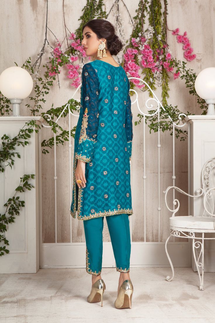 This item is available in our store. Buy the best selling Pakistani designer outfits for women online from our store at exclusive prices. Our collection includes the latest variety of high quality designer women's dresses including new arrivals, casual pret, luxury pret, wedding wears, formal dresses & more. Shop now. Party Wear Chanderi Kurta With Resham Embroidery, Chanderi Kurta With Resham Embroidery For Party Wear, Traditional Wear With Resham Embroidery In Raw Silk, Traditional Party Wear With Resham Embroidery, Festive Resham Embroidery Lawn Suit For Party, Festive Party Wear Lawn Suit With Resham Embroidery, Festive Resham Embroidery Lawn Suit, Raw Silk Party Wear Kurta For Eid, Long Sleeve Raw Silk Salwar Kameez For Party Wear