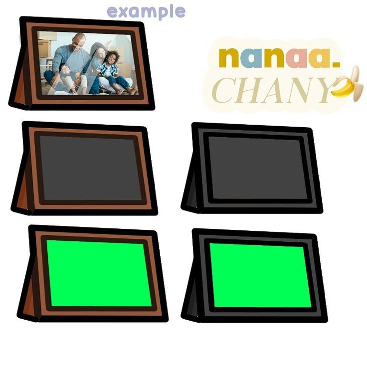 an image of three frames with the words namba chany on them