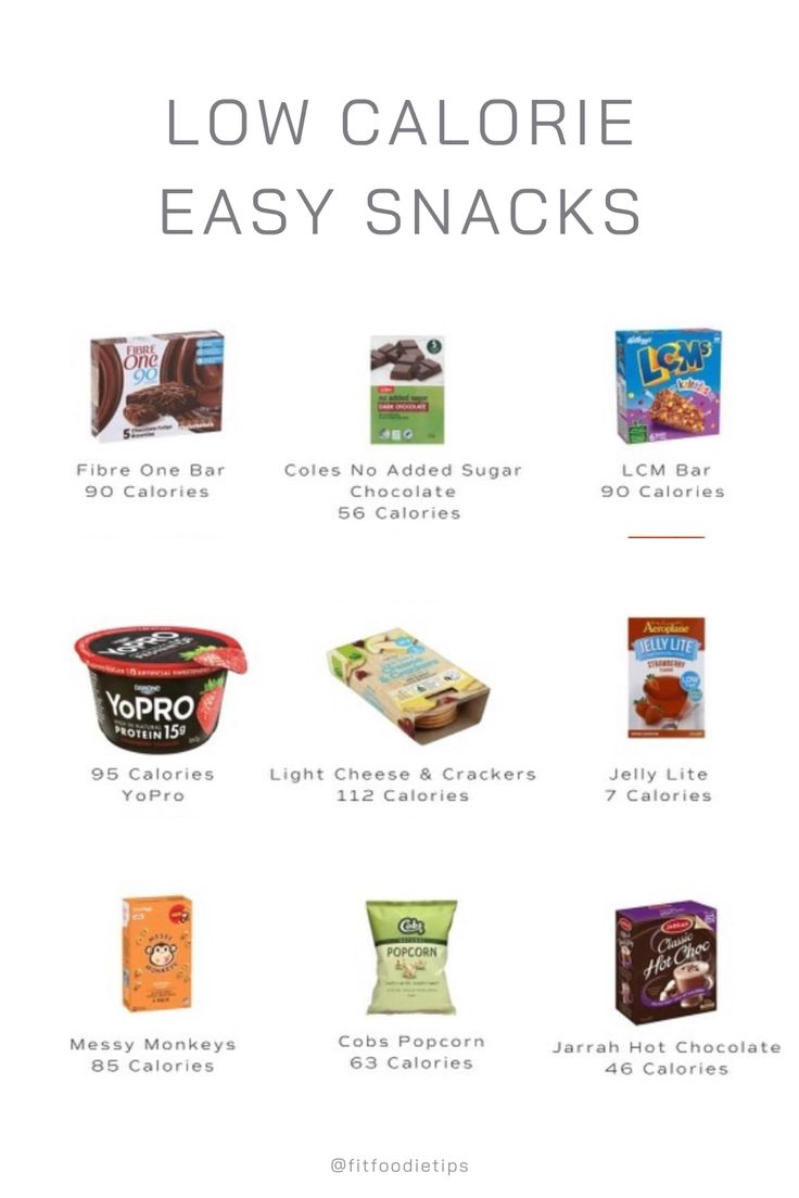 the low calorie easy snacks list is shown in this page, which shows what they