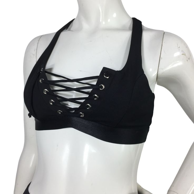 Nude Strappy Sports Bra Black Size M New Without Tags Size M Bs4 Summer Strappy Sports Bra For Gym, Sporty Crop Top With Straps For Gym, Black Sports Bra With Built-in Bra For Summer, Summer Black Bra-friendly Activewear, Sporty Strappy Sports Bra For Summer, Summer Sporty Strappy Sports Bra, Summer Black Activewear Bra Friendly, Sporty Black Crop Top With Adjustable Straps, Sporty Crop Top With Straps For Workout