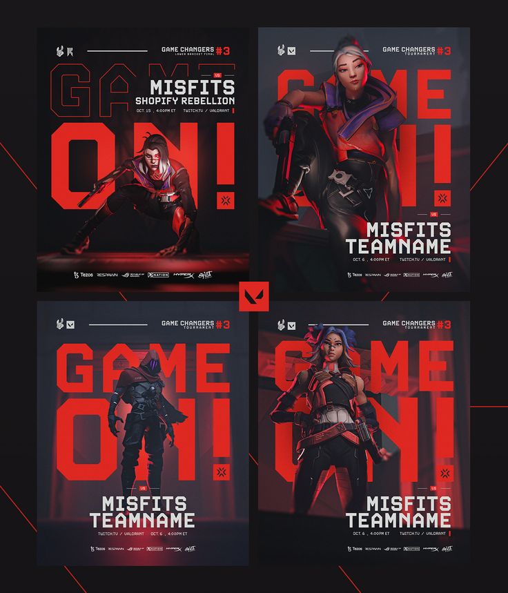 four different covers for the game on magazine