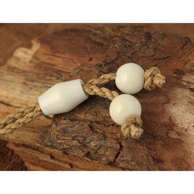 Bone Tiki Pendant Necklace - Makana Hut White Necklace With Adjustable Waxed Cord, Natural Colored Necklace With Adjustable Waxed Cord, White Adjustable Hippie Necklace, Adjustable White Hippie Necklace, Adjustable Braided Bohemian Necklace, Hemp Cord Necklace, Natural Braids, Cow Bones, Adjustable Knot