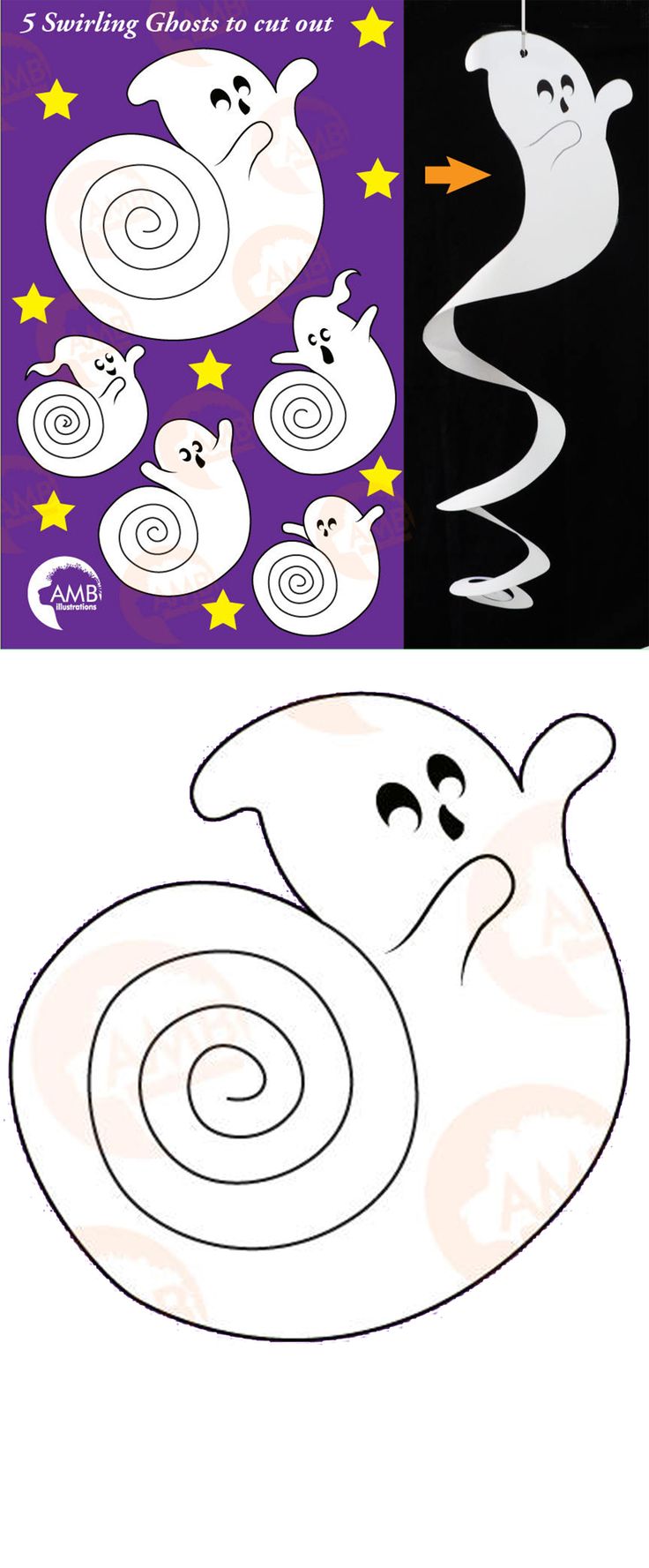 two pictures with different designs on them, one is white and the other has purple