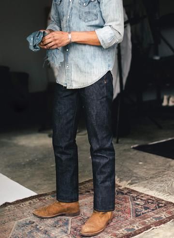 Mens Layering, Imogene Willie, The Perfect Jeans, Jean Fit, Selvage Denim, Best Mens Fashion, Perfect Jeans, Nashville Tn, Denim Outfit