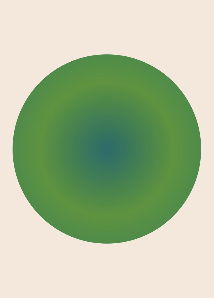 a green circle on a white background