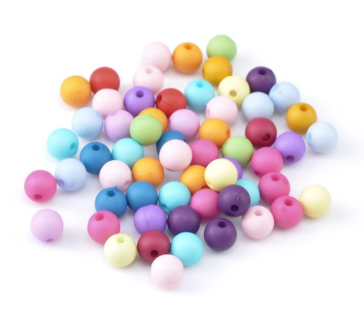 600 Round Assorted Matte Pastel Acrylic Beads 8mm with 1.8mm Hole Bubblegum Beads, Resin Beads, Keep Jewelry, Acrylic Beads, Candy Colors, Diy Beads, Bead Crafts, Jewelry Making Beads, Spacer Beads