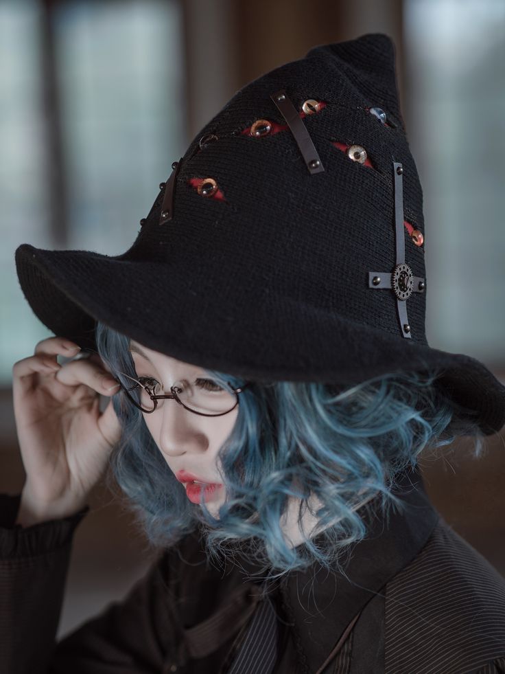 This price is for a hat , others are not included. Novelty Costume Hat With Curved Brim, Black Witchy Hat For Halloween, Black Novelty Hat For Halloween, Halloween Costume Cap, One Size Black Hat For Fall, Gothic Black Brimmed Costume Hat, Gothic Hat For Halloween, Gothic Halloween Hat For Alternative Fashion, Gothic Hat For Halloween And Alternative Fashion