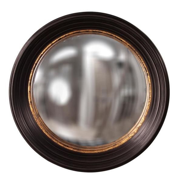 an image of a round mirror on the wall