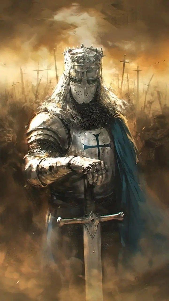 Crusader Knight Fantasy Art, Holy Knight Fantasy Art, Templar Knight Art, Crusader Wallpaper, Dessin Game Of Thrones, Holy Knight, Templar Knight, Medieval Artwork, Warrior Concept Art