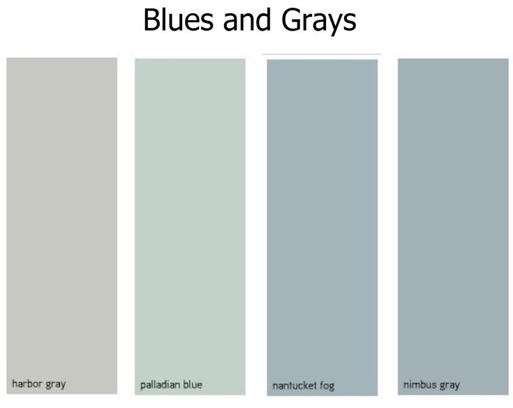 blue and grays are the most popular paint colors