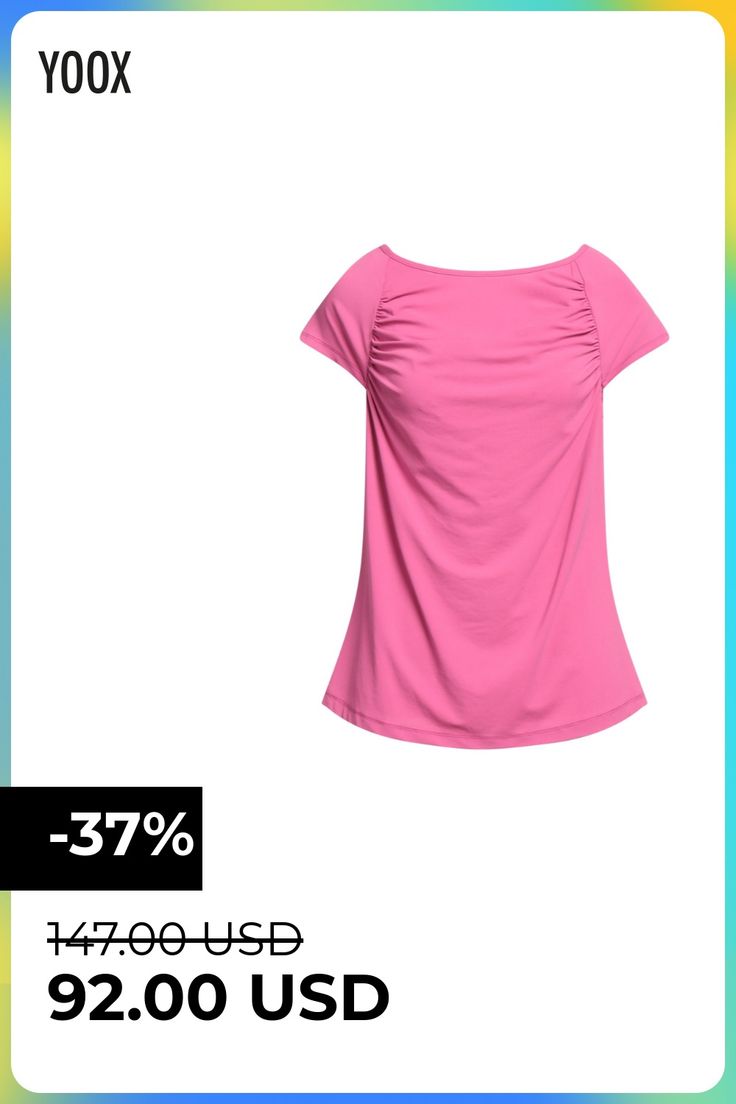 jersey, frills, solid color, wide neckline, short sleeves, no pockets, stretch , Color: Fuchsia , Size: 8 Basic Pink Plain T-shirt, Pink Washed Short Sleeve T-shirt, Cheap Soft-washed Pink T-shirt, Pink Crew Neck T-shirt With Pockets, Pink Cotton T-shirt With Pockets, Color Fuchsia, No Frills, One Shoulder Blouse, Short Sleeves