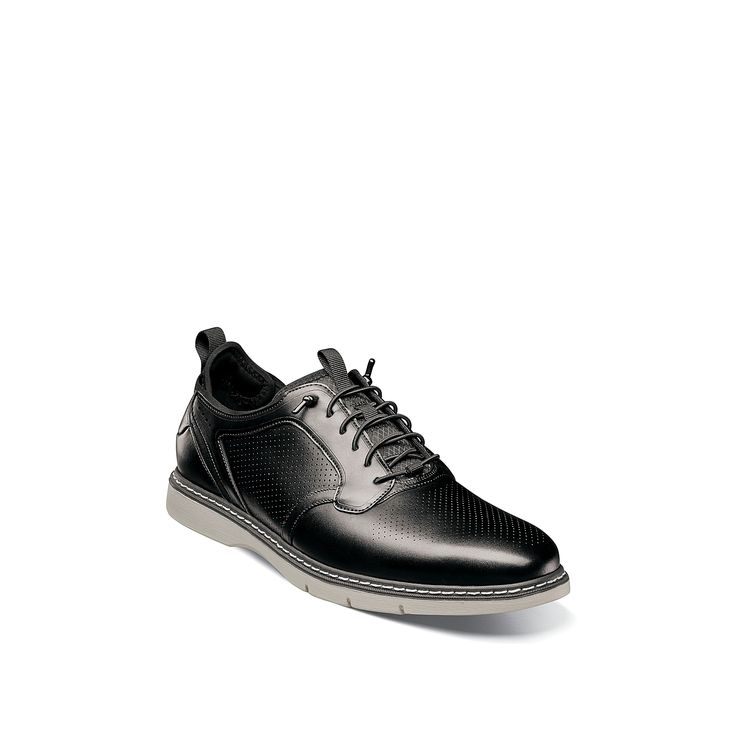 Stacy Adams-Sync Slip-On Oxford Majestic with modern functionality, the Stacy Adams Sync Perf Plain Toe oxford can captivate anyone. Micro-perfing accents give a detailed look to the leather shoe, improved with a RedZone insole for daylong comfort. Red Zone, Elastic Laces, Leather Shoes, Leather Upper, Oxford, Dress Outfits, Slip On, Leather, Black