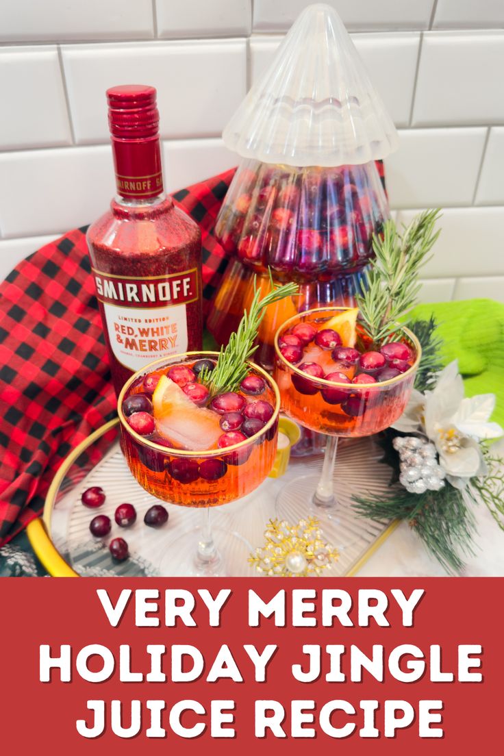 Serve up some colorful and tasty holiday cheer with our very merry holiday jingle juice recipe. Here is how to make it! Jingle Juice Holiday Punch Alcoholic, Jingle Juice Holiday Punch, Jingle Juice Recipe, Cranberry Ginger Ale, Jingle Juice, Holiday Punch, Christmas Jingles, Juice Recipe, Fresh Cranberries