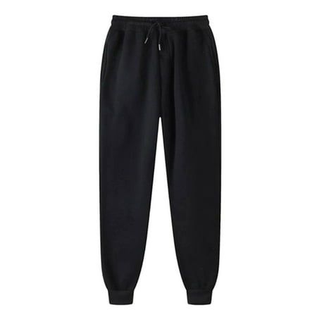 Mens Loungewear Men's Pants Sweatpants Hip-hop Pants Legging Padded Casual Pants Womens Activewear Velvet Thick Plus Size Pants Women's Pants Size: XL.  Color: Black.  Gender: unisex.  Age Group: adult. Black Sweatpants Women, Black Cotton Sweatpants For Workout, Cheap Black Sweatpants For Sports, Black Fitted Sweatpants For Sports, Black Sweatpants For Sports, Black Sports Pants, Cheap Full-length Black Sweatpants, Black Sweatpants Men, Jogger Cargo Pants