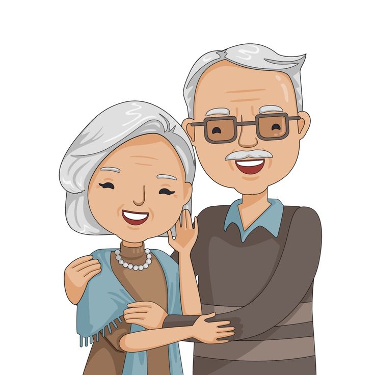 an elderly couple is standing together and smiling