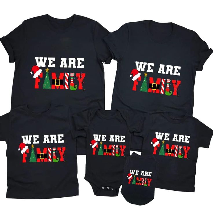 PRICES MAY VARY. 100% Cotton Imported Pull On closure ���🎄Material: Our Christmas Family Matching T-shirt is made with 100% cotton material for ultimate comfort and softness. It's perfect for all-day wear, ensuring you feel cozy while celebrating the holidays with your family. 🎄Design:Show your love and unity with our cute and loving Christmas-themed design. This T-shirt is perfect for family gatherings and occasions, creating a memorable and heartwarming atmosphere. A loving Christmas family set Aesthetics Jewelry, Merry And Bright Shirt, 90 Fashion, Dressy Winter, Leggings Winter, Merry Christmas Family, Outfits Stylish, Shoes Aesthetic, Thanksgiving Fashion