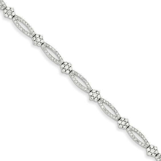 White Gold 14K 5 Carats Diamonds Bracelet Sparkling Gold Jewelry Tennis Bracelet Jadeite Jewelry, Diamonds Bracelet, Bracelet Inspiration, Beautiful Baubles, Chanel Pearls, Bracelet Diamond, Stylish Bracelet, Diamond Cross Pendants, Diamond Earring