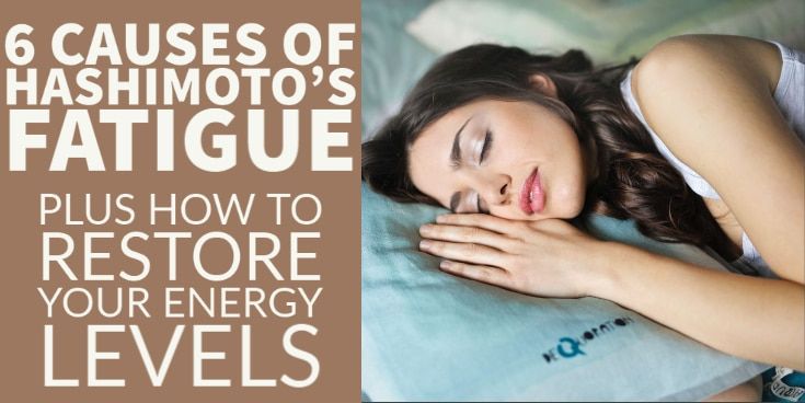 6 Causes of Hashimoto's fatigue + How to Restore your Energy Levels Hashimotos Disease Diet, Low Thyroid Remedies, Thyroid Remedies, Thyroid Healing, Thyroid Symptoms, Hashimotos Disease, Thyroid Medication, Thyroid Issues, Lack Of Energy