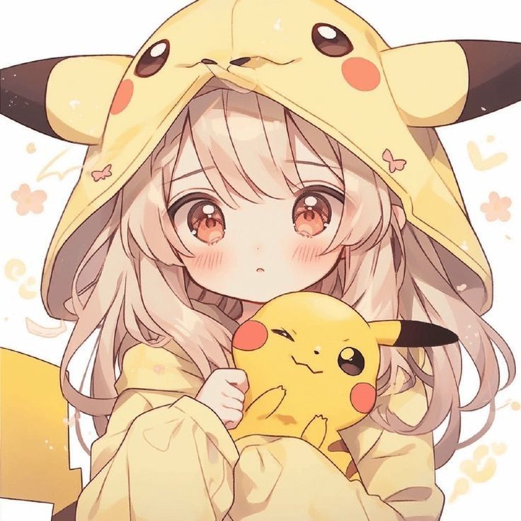 #anime #Otaku #cute #fantasy #avatars #icons #yellow #Pikachu #Pokémon #adorable #girl #Hoodie #art #wallpapers Pfp Profile Pictures, Kartu Pokemon, Best Wallpaper Hd, Pfp Profile, Cute Pikachu, Images Kawaii, Cute Pokemon Pictures, Chibi Anime Kawaii, Cute Pokemon Wallpaper