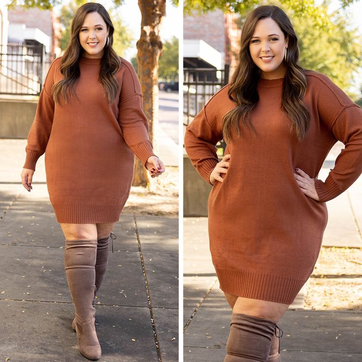 We know this dress is made for you! This dress is so versatile that could easily transition from day to date night! It is comfortable for all day wear and sure to flatter every figure. Pair this dress with a chic pair of booties or heels for an effortlessly fab look! 58% Viscose, 27% Spandex, 15% Nylon Casual Brown Knee-length Sweater Dress, Casual Brown Dress For Fall, Casual Brown Fall Dress, Casual Knee-length Mini Dress For Fall, Casual Fall Mini Dress, Mid-length, Casual Mid-length Mini Dress For Fall, Brown Dress For Day Out In Fall, Oversized Brown Dress For Winter, Brown Midi Dress For Fall Day Out