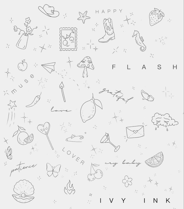 an image of a drawing with the words happy flash written in it