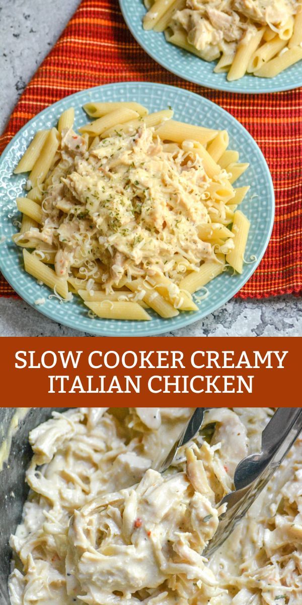 this slow cooker creamy italian chicken is the perfect side dish to serve for dinner