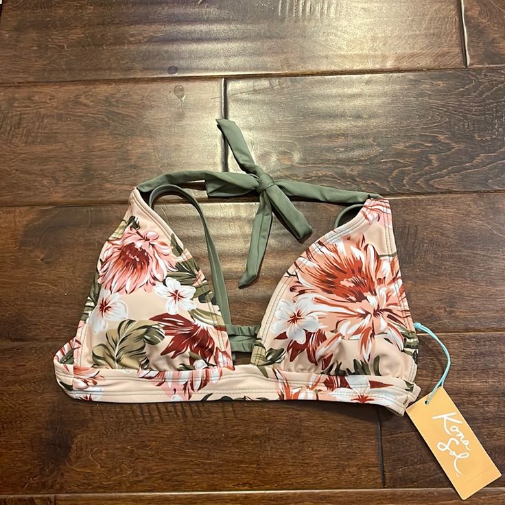 Target Brand Kona Sol Bikini Top With Tie Closure Neck:Back Removable Pads , Never Been Worn Has Tags Spring Pink Tankini, Bra-friendly, Spring Pink Tankini, Bra Friendly, Pink Spring Tankini With Built-in Bra, Spring Pink Bra-friendly Tankini, Fitted Floral Print Halter Top For Beach Party, Pink Bra-friendly Tankini For Beach Season, Spring Pool Halter Top, Bra Friendly, Pink Halter Neck Swimwear With Built-in Bra, Bra-friendly Halter Top For Pool In Spring