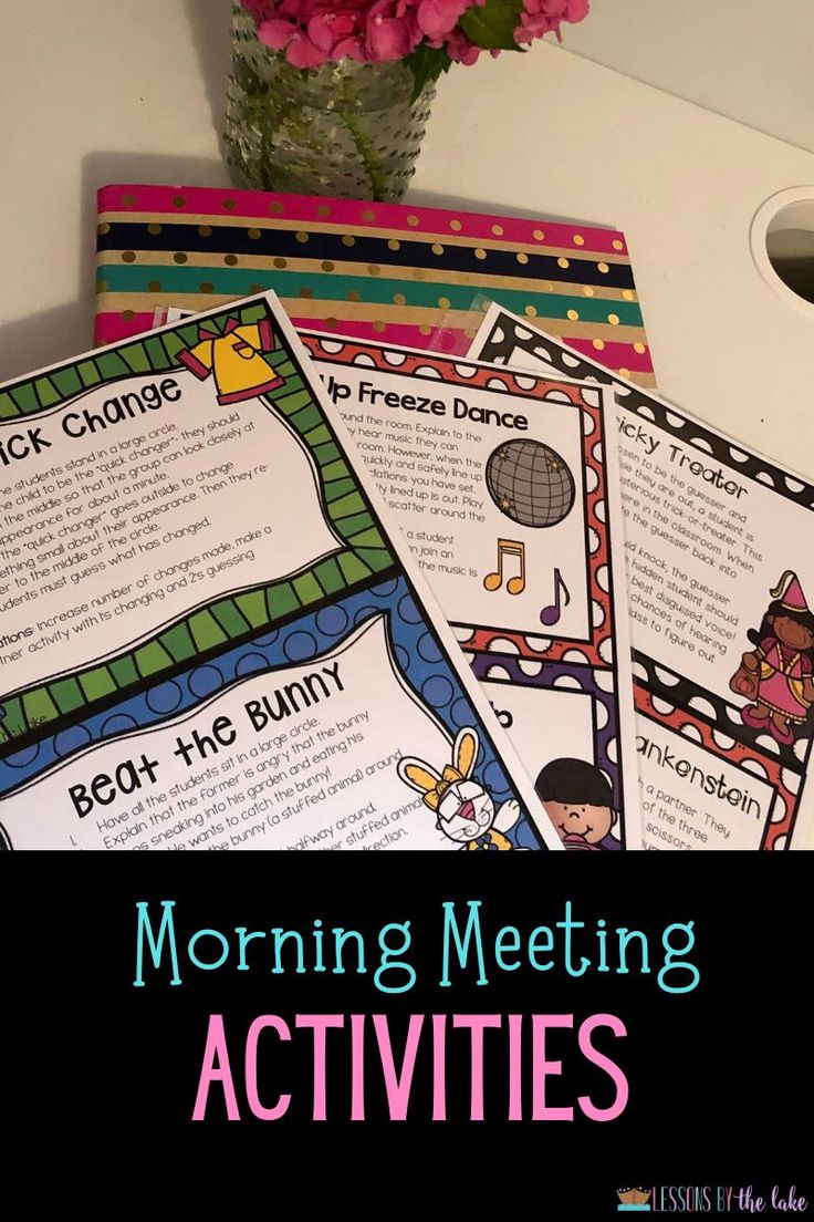 the morning meeting activities for kids to do with their teacher's notes and pencils