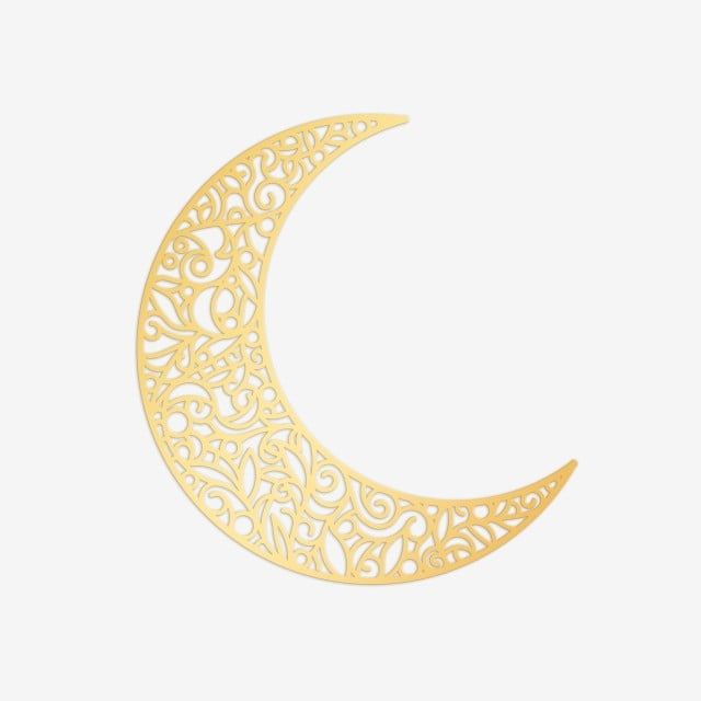 a crescent with intricate designs on it