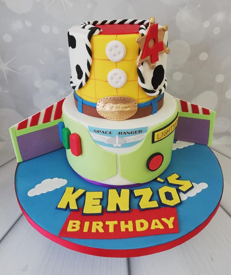 a birthday cake made to look like a toy bus