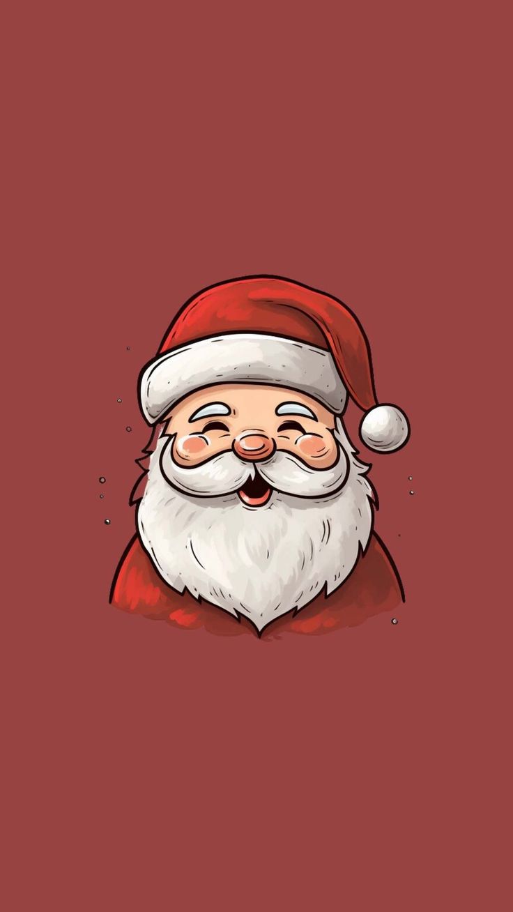 an image of santa claus on a red background