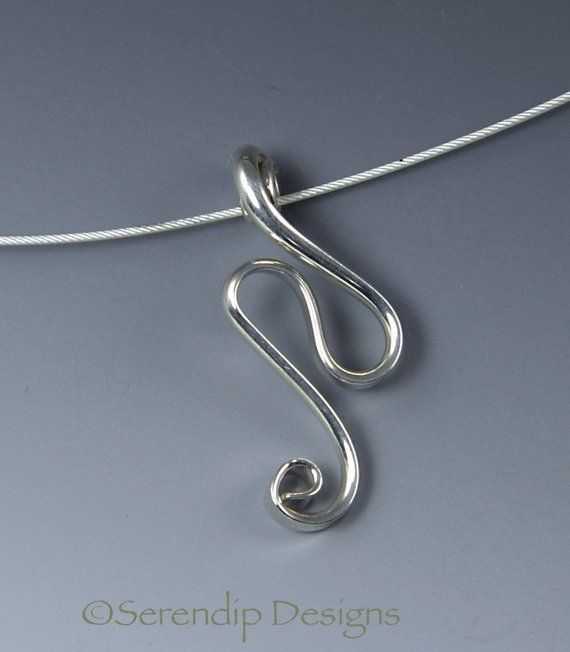 Silver Wave Pendant, Shiny Argentium Sterling Silver Wavy Nancy Necklace, Silver Surf Pendant, Ocean Modern Twist Dangle Jewelry For Gifts, Sterling Silver Swirl Jewelry Gift, Sterling Silver Swirl Jewelry As A Gift, Silver Swirl Jewelry For Gift, Modern Twist Swirl Jewelry As Gift, Modern Twist Swirl Jewelry For Gift, Wire Wrapped Swirl Jewelry As Gift, Modern Twist Nickel-free Jewelry Gift, Nickel-free Jewelry With A Modern Twist For Gifts