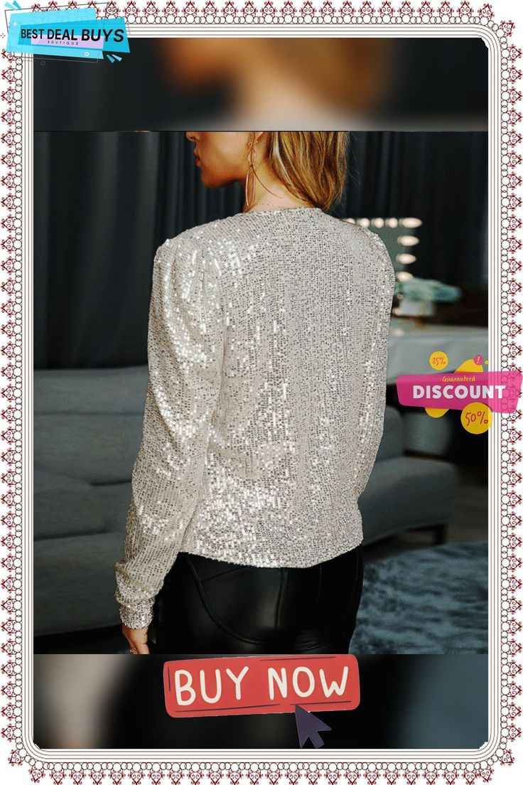 Women's Jacket Sequined Jacket Glamorous Long Sleeve Blazer For Fall, Glamorous Long Sleeve Fall Blazer, Long Sleeve Blazer For Night Out In Fall, Glamorous Long Sleeve Outerwear For Fall, Glamorous Long Sleeve Fall Outerwear, Long Sleeve Outerwear For Fall Night Out, Long Sleeve Outerwear For Night Out In Fall, Fall Long Sleeve Outerwear For Night Out, Long Sleeve Tops For Work And Party Season