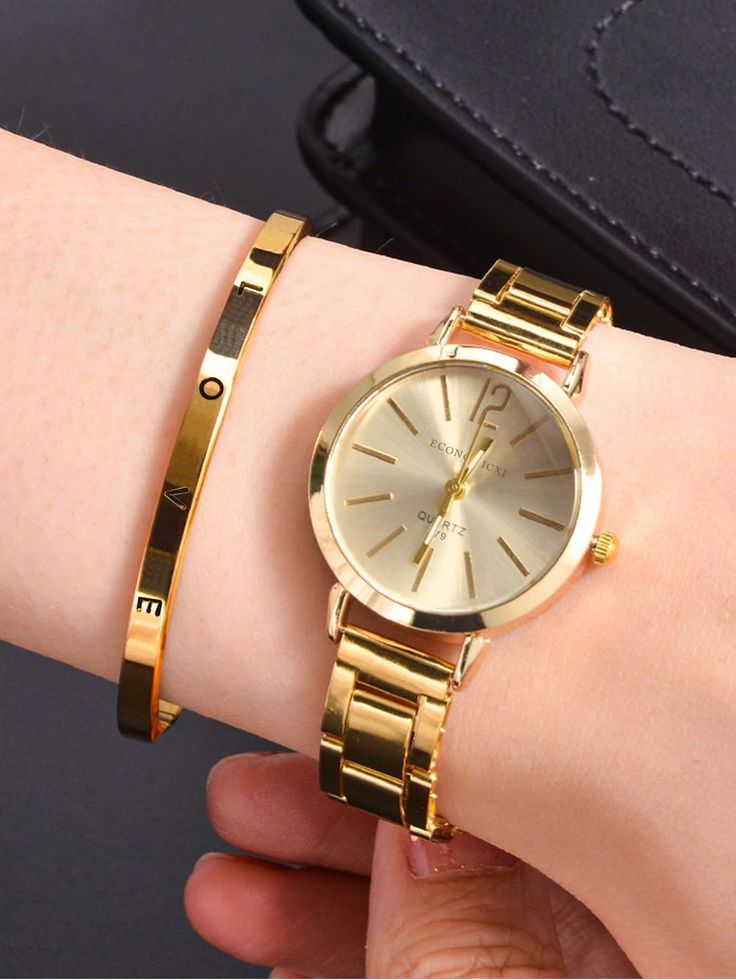 Teen Watches, Golden Watch, Diamond Watches Women, Rhinestone Fashion, Bracelet Love, Womens Watches Luxury, Girls Watches, Engraved Bracelet, Valentines Gifts For Her