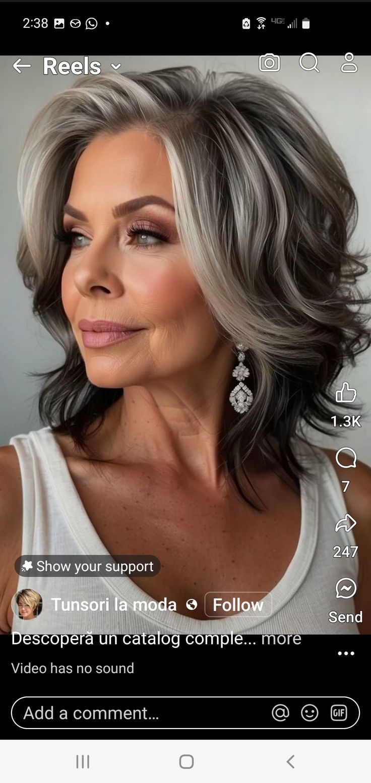 Grey Hair And Glasses, Intricate Hairstyles, Grey Hair Transformation, Gorgeous Gray Hair, Grey Hair Inspiration, Shaggy Short Hair, Layered Haircuts For Medium Hair, Blending Gray Hair, Spend Money