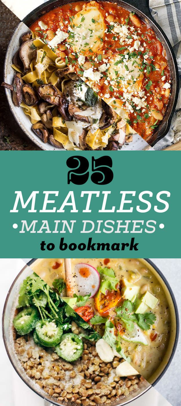 the top 25 meatless main dishes to bookmark